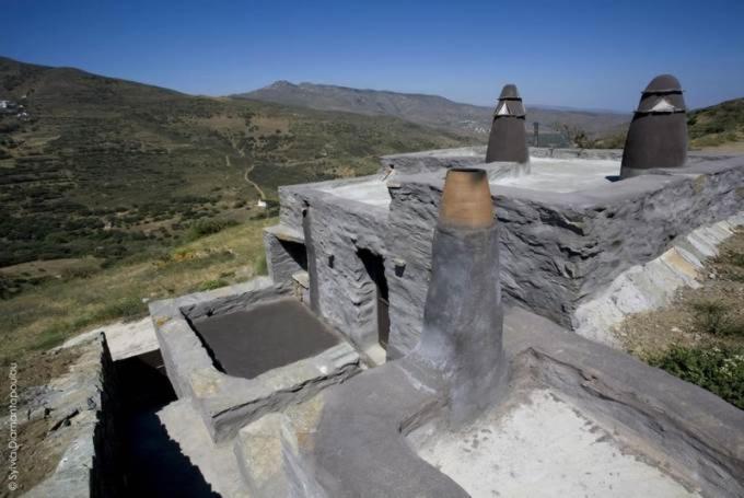 Alonaki Tinos Rental Cottage House Skaladhos Bagian luar foto